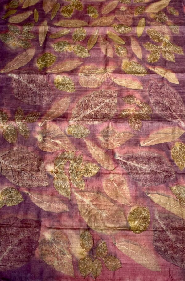 SOIE TUSSAR TEINTES NATURELLES ECO IMPRESSION VIOLET