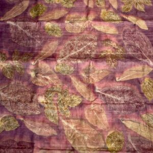 SOIE TUSSAR TEINTES NATURELLES ECO IMPRESSION VIOLET