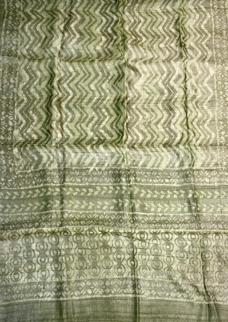 Collection Strictement Naturelle Tussar Block Printing natural dye