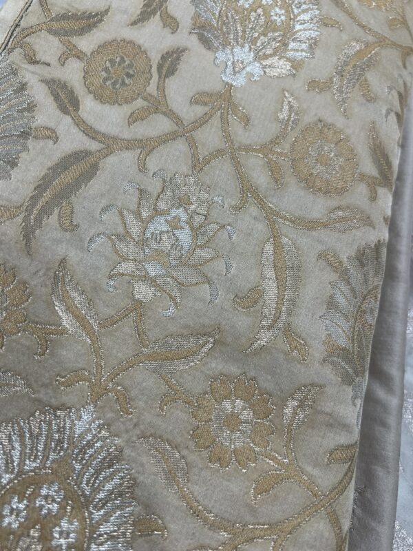 SOIE BÉNARÈS ELEGANCE GOLD ET SILVER