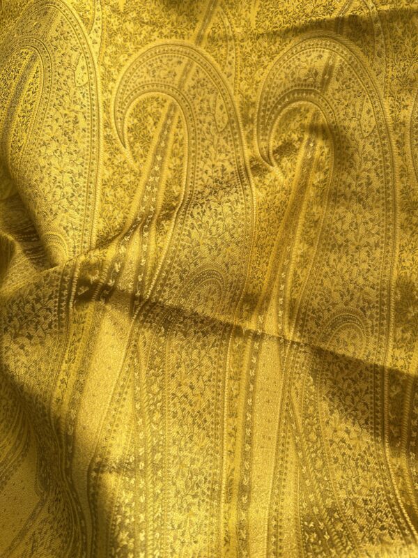 TANCHOI SOIE DE MÛRIER CACHEMIRE JAUNE