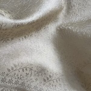 SOIE TANCHOI FLEURIE DE MÛRIER BLANCHE OU CRÈME