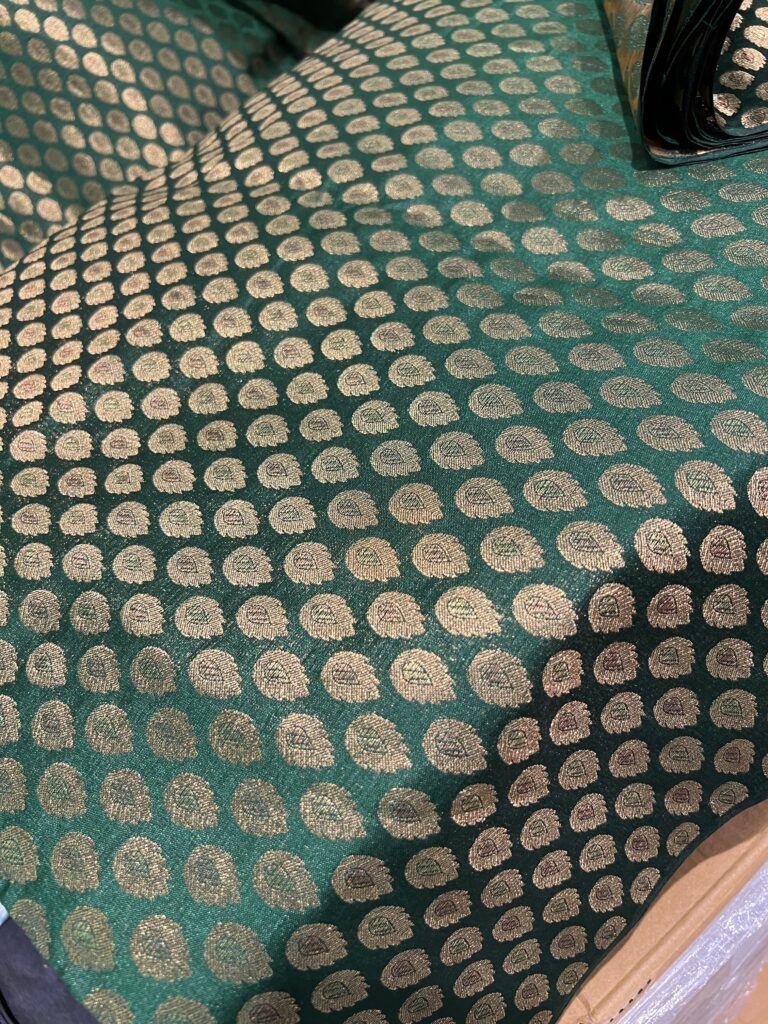 Tissu Coupon au mètre - 5m vert benares - Tohora
