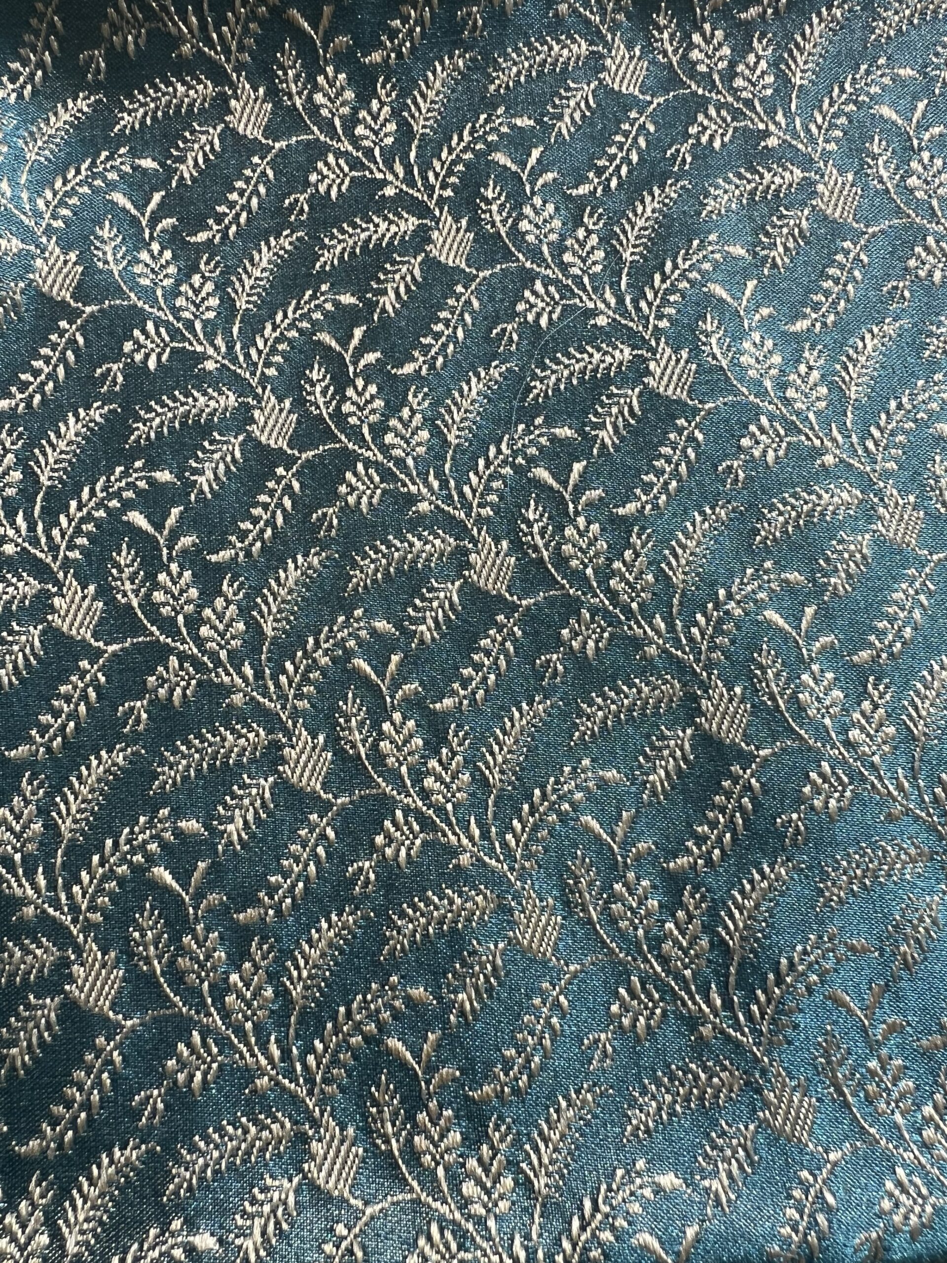 Carré 55cm Tissé Main - Brin de Sagesse Bleu | Tohora